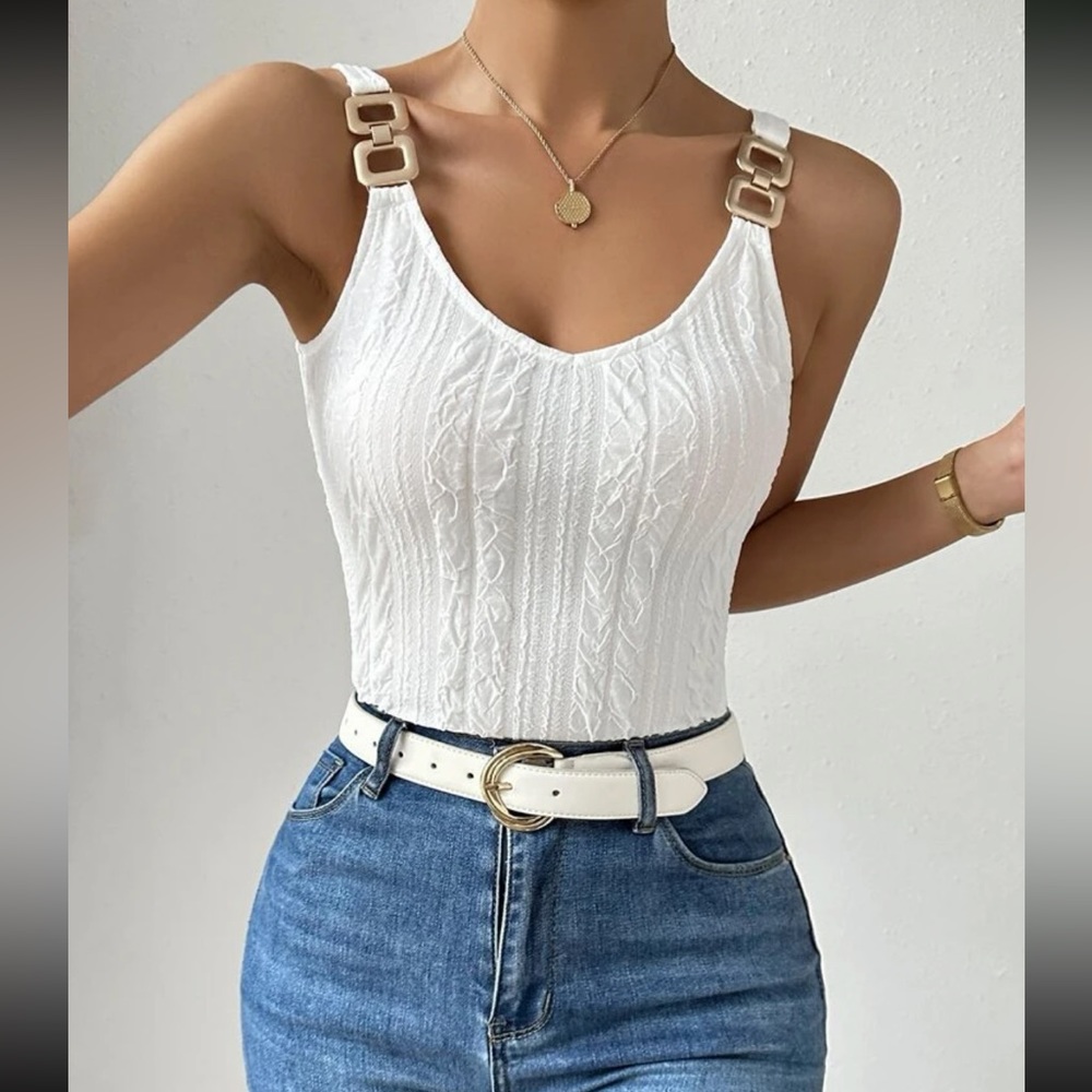Boho chain detail cami top